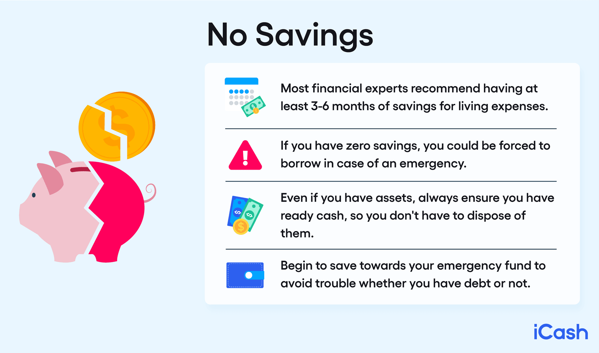 No Savings No Savings